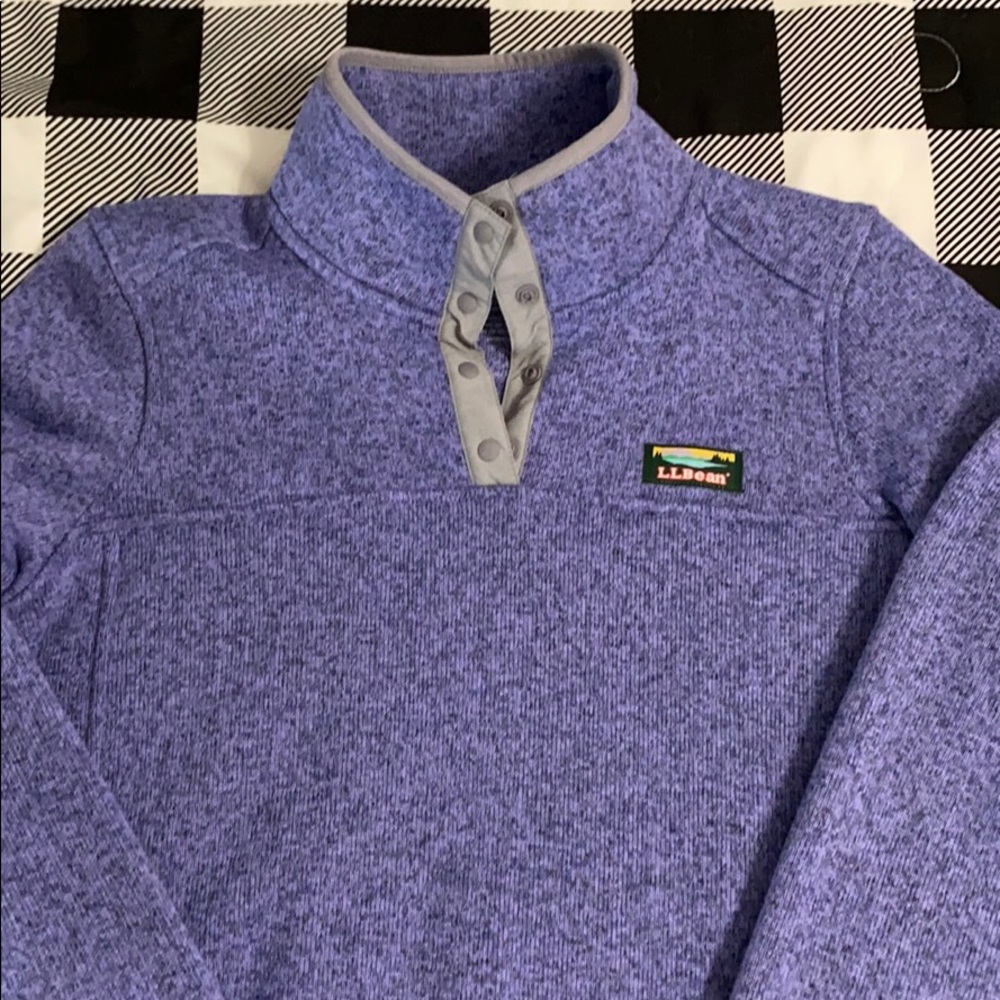 Llbean snap pullover